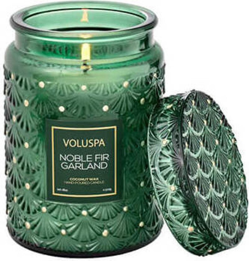 Noble Fir Garland duftlys large jar