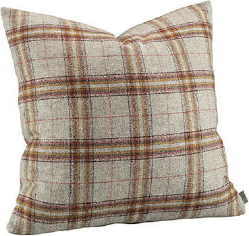 Glensdale Check putetrekk grey/ochre