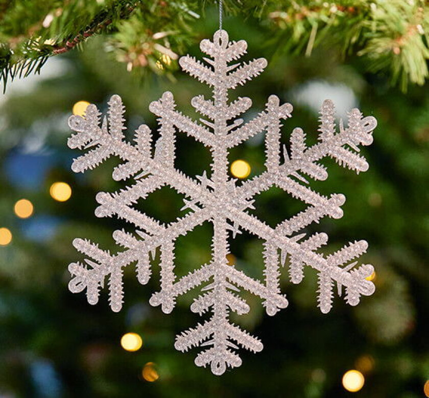 Ainslie snøfnugg juletrepynt sølv