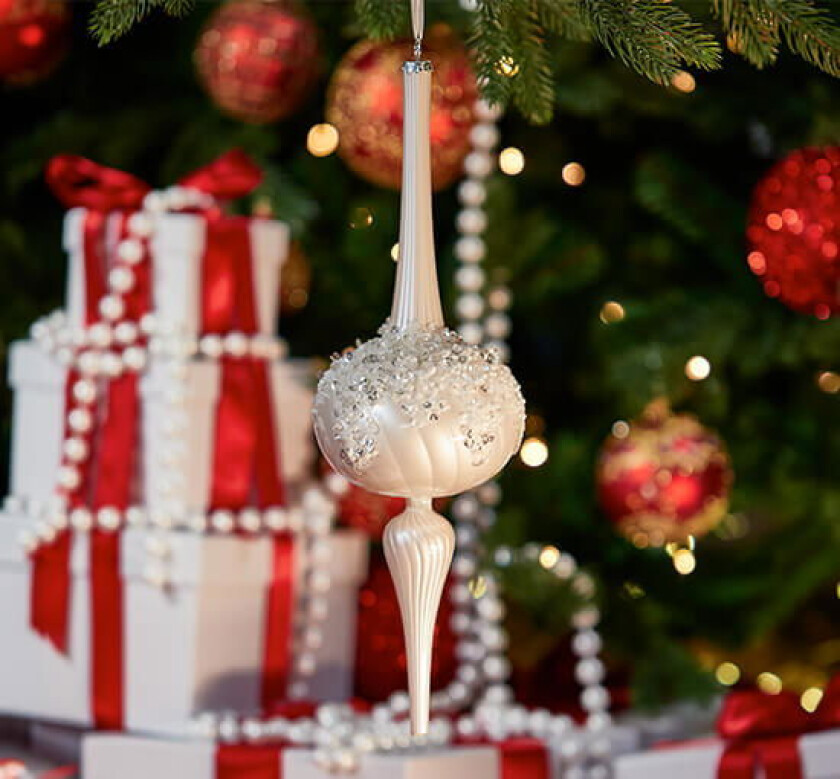 Wallace juletrepynt hvit