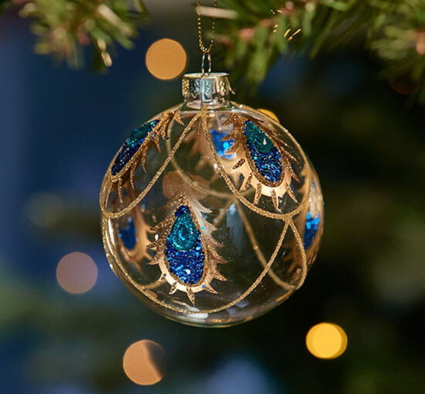 Emery julekule gull/blå