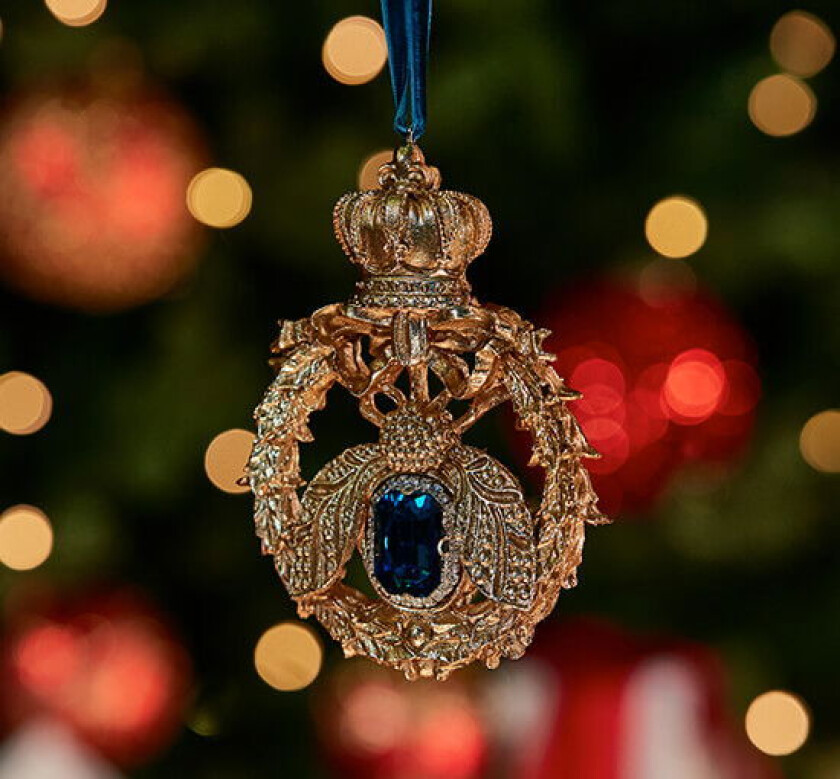 Beatrice bi juletrepynt gull