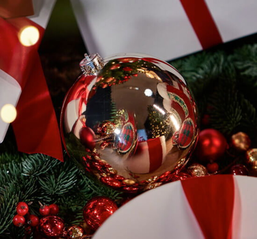 Lucy julekule champagne 15cm