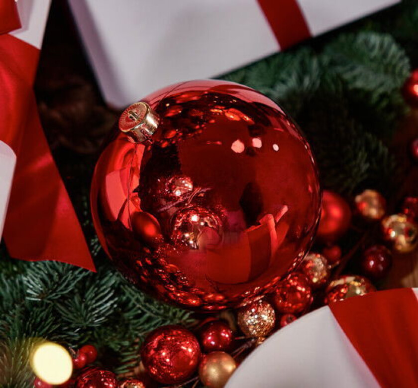 Lucy julekule rød 15cm