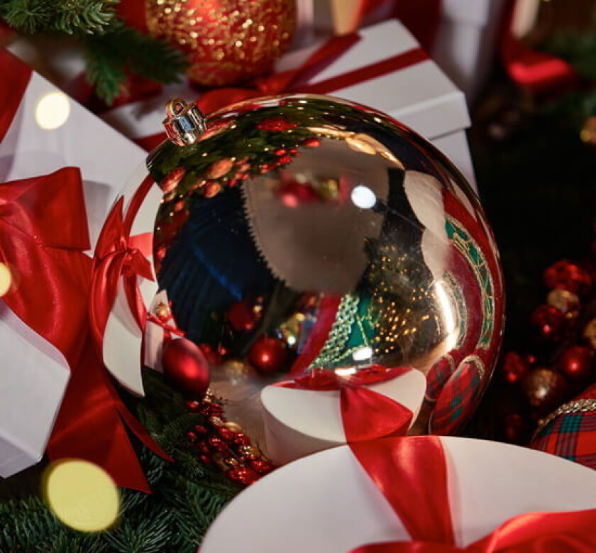 Lucy julekule champagne 25cm