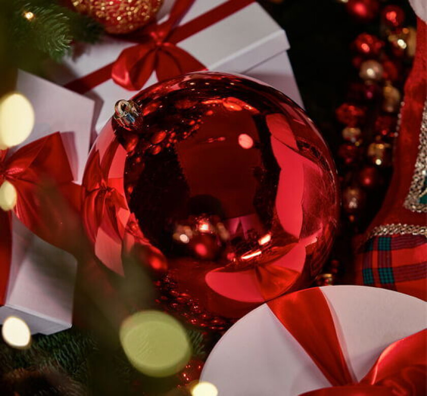 Lucy julekule rød 25cm