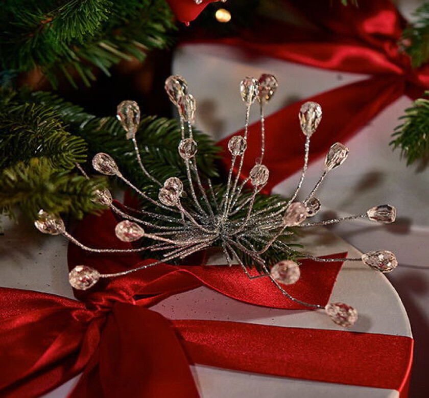 Kayden juletrepynt klips sølv