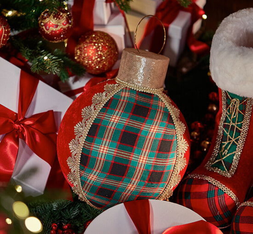 Maree julekule juledekorasjon rød 39cm