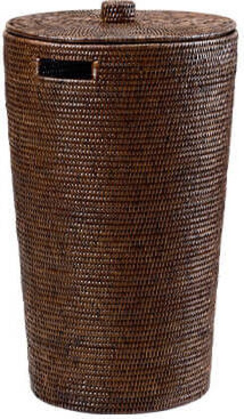 Cognac vasketøjskurv i rotting