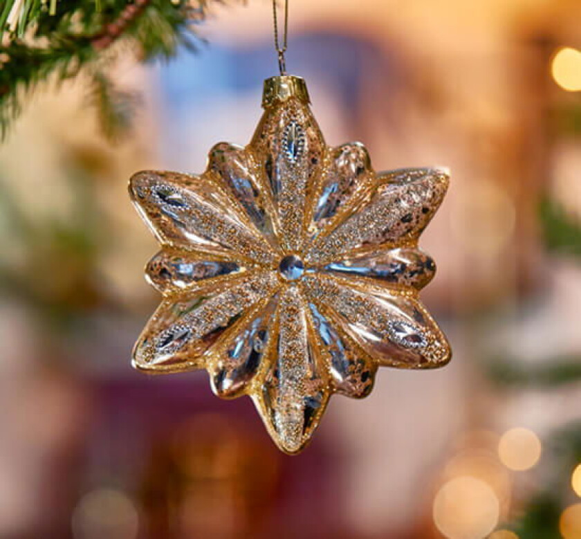 Connor snøfnugg juletrepynt sølv/gull