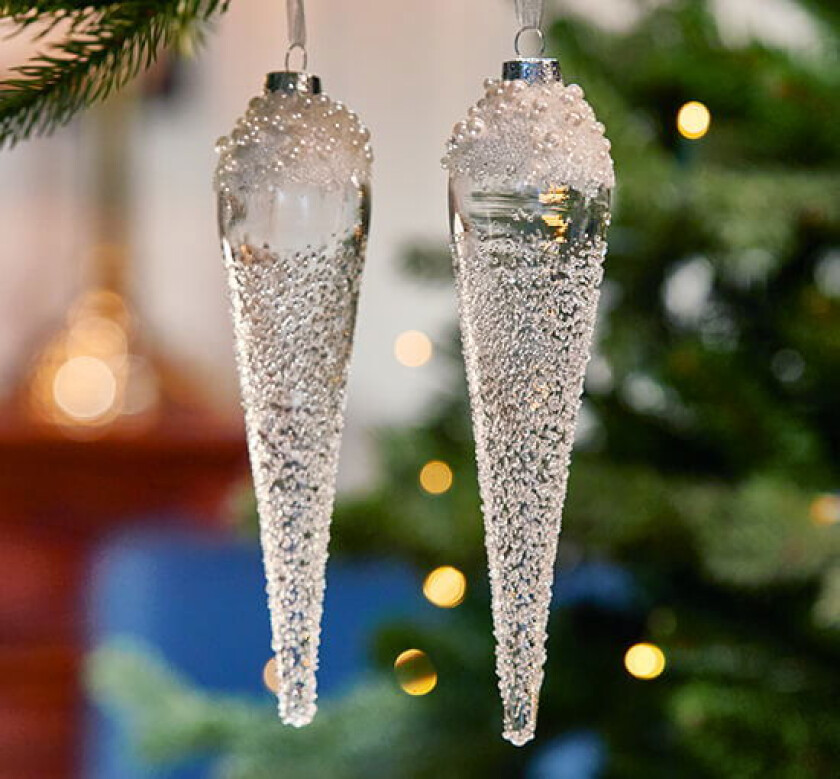 Ivy istapper juletrepynt 2-pakning