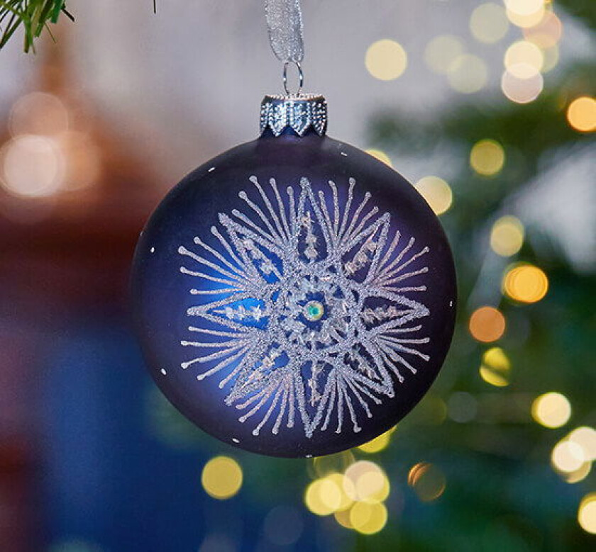 Thierry julekule blå/sølv