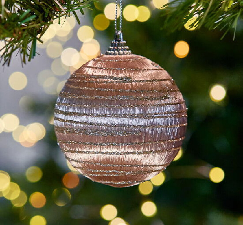 Grace juletrekule champagne