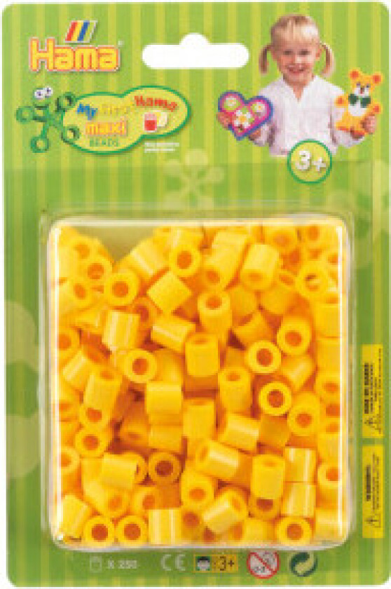 Maxi 250 Perler - Gul