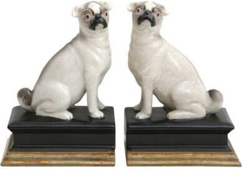 Dough pug bokstøtte 2-stk