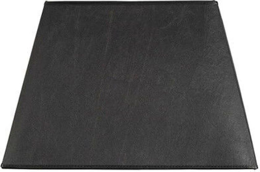 Square lampeskjerm black leather