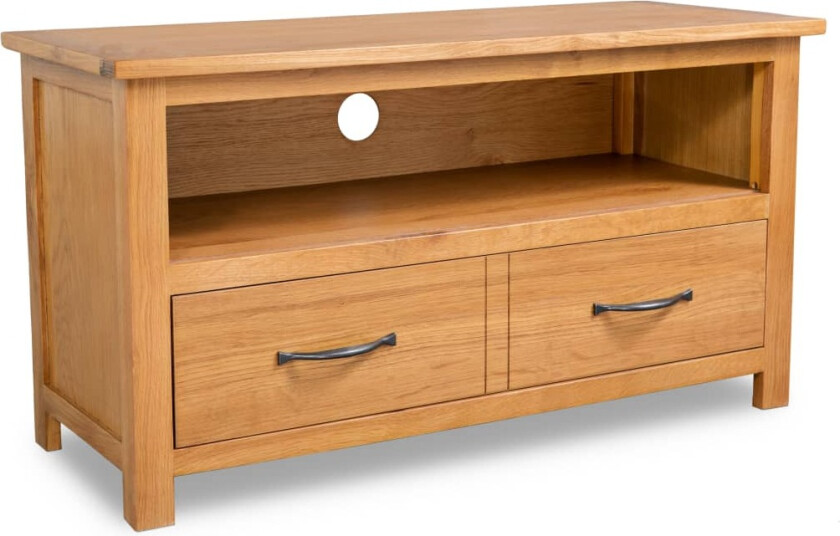 TV-benk 90x35x48 cm heltre eik