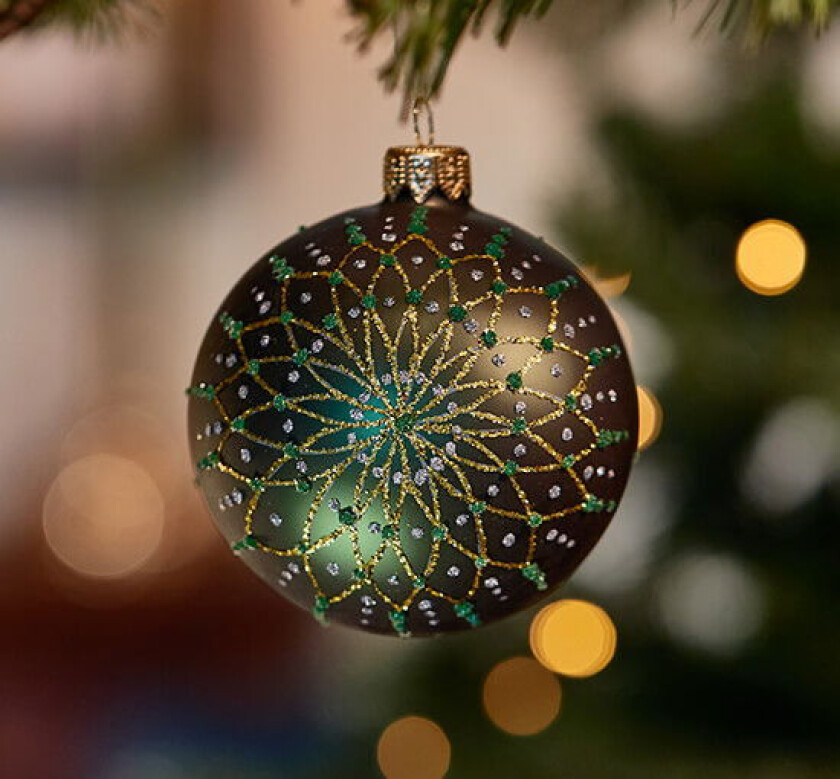 Lester julekule grønn