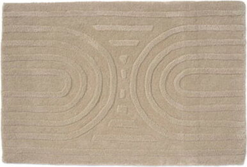 Curve dørmatte beige