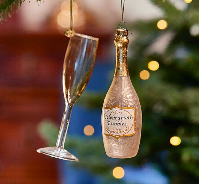 Pinot noir juletrepynt champagne