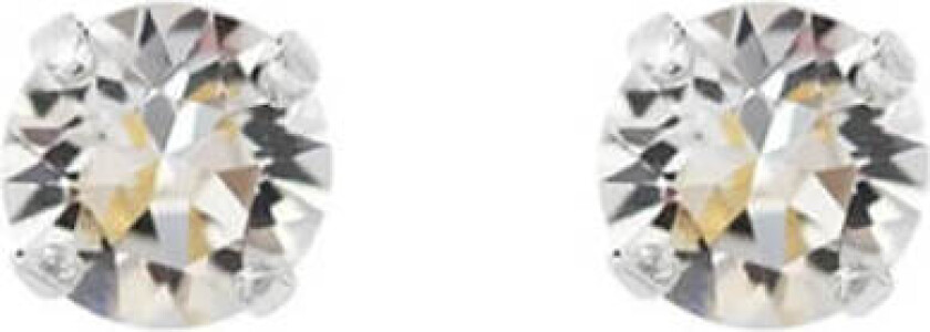 Classic Stud øredobber crystal rhodium