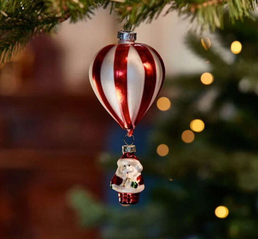 Winifred luftballong juletrepynt rød/hvit