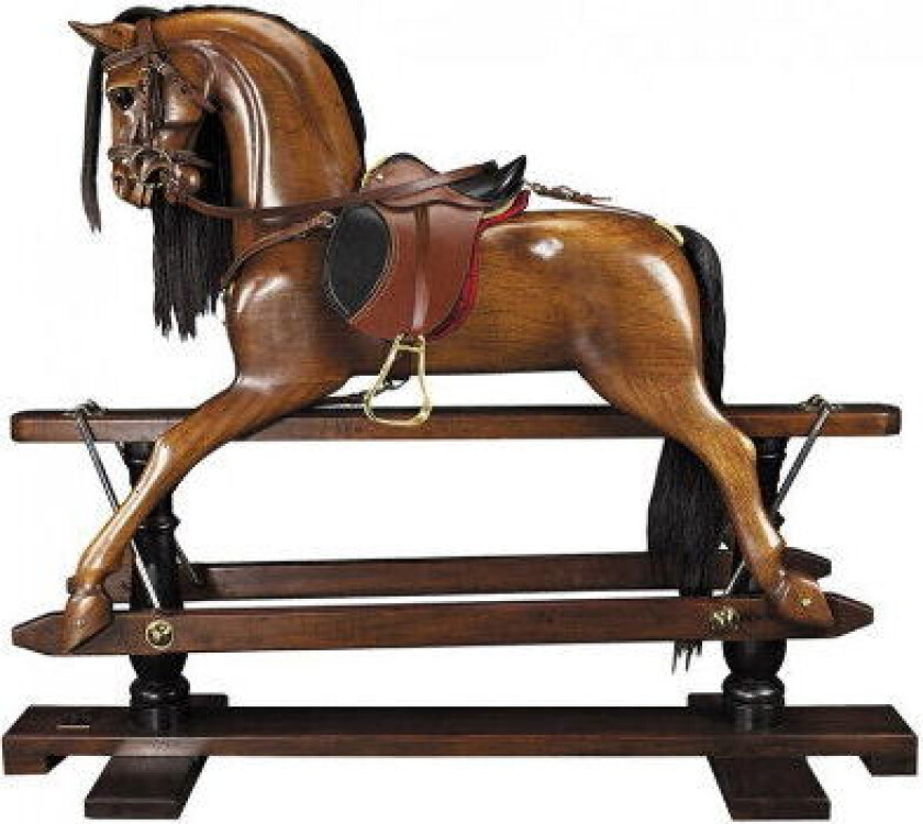 Victorian gyngehest mahogny