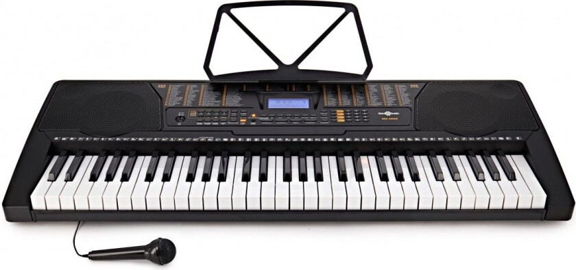 Gear4Music MK-3000 Keyboard med 61 Lysende Tangenter fra Gear4music