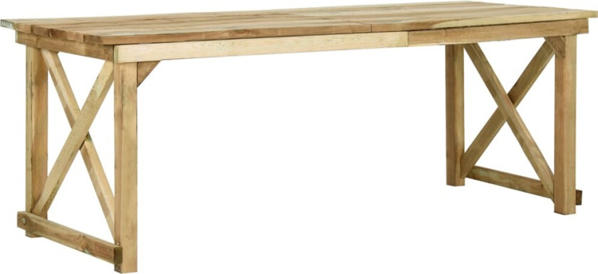 Hagebord 200x79x75 cm impregnert furu