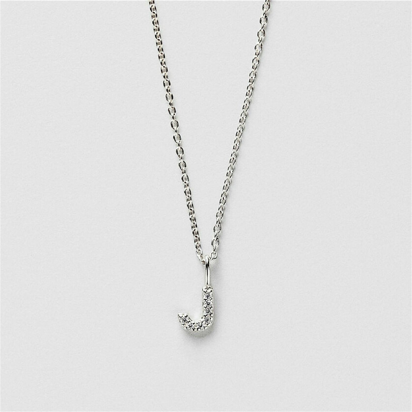 J Sparkle Bokstav Halskjede