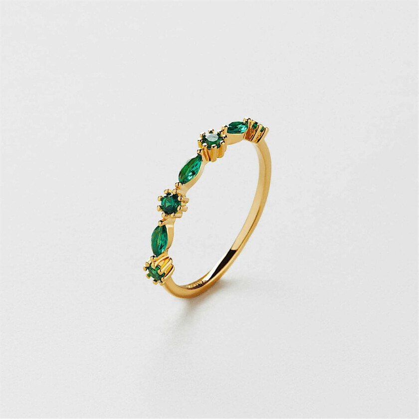 June Emerald Ring