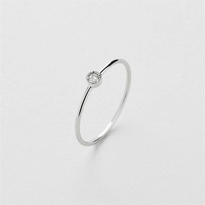 Mini Diamond Bezel Ring