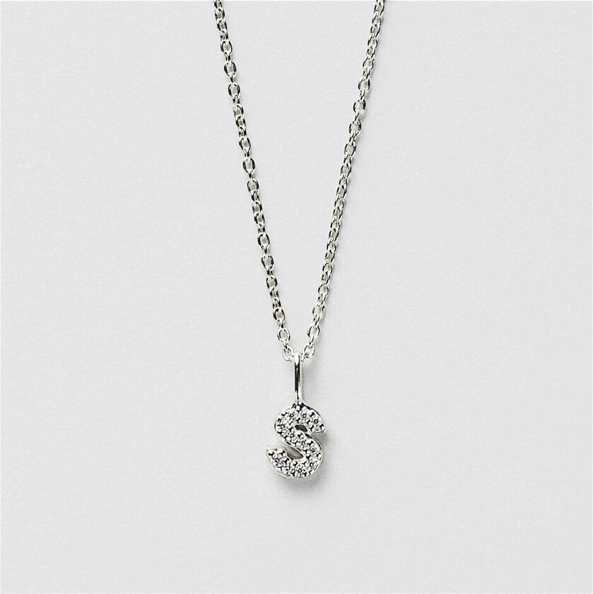 S Sparkle Bokstav Halskjede