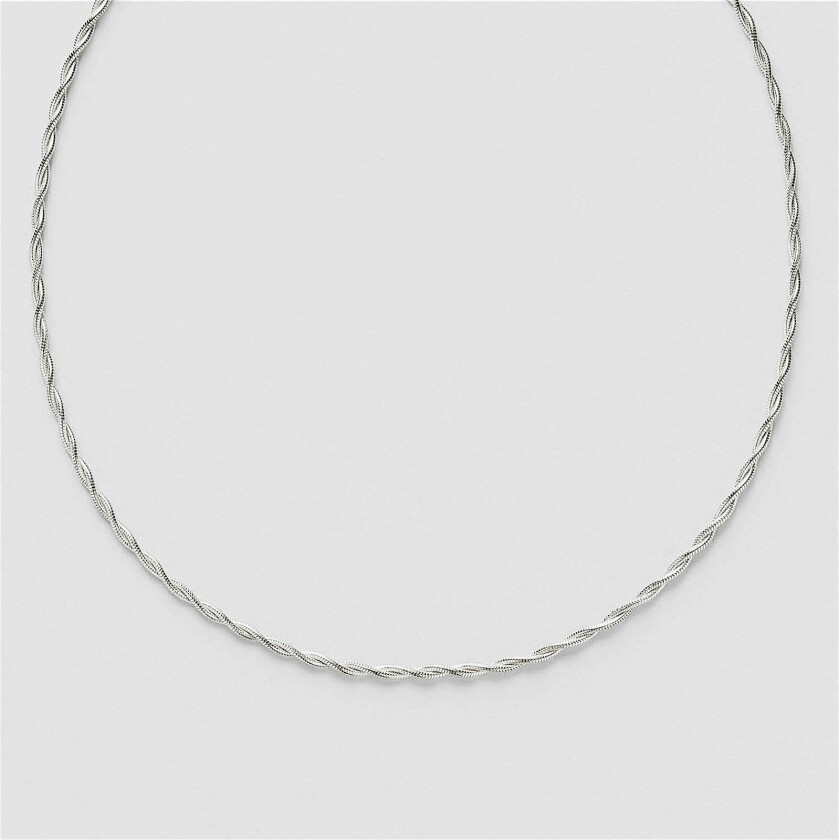 Twisted Snake Chain Halskjede 38 cm