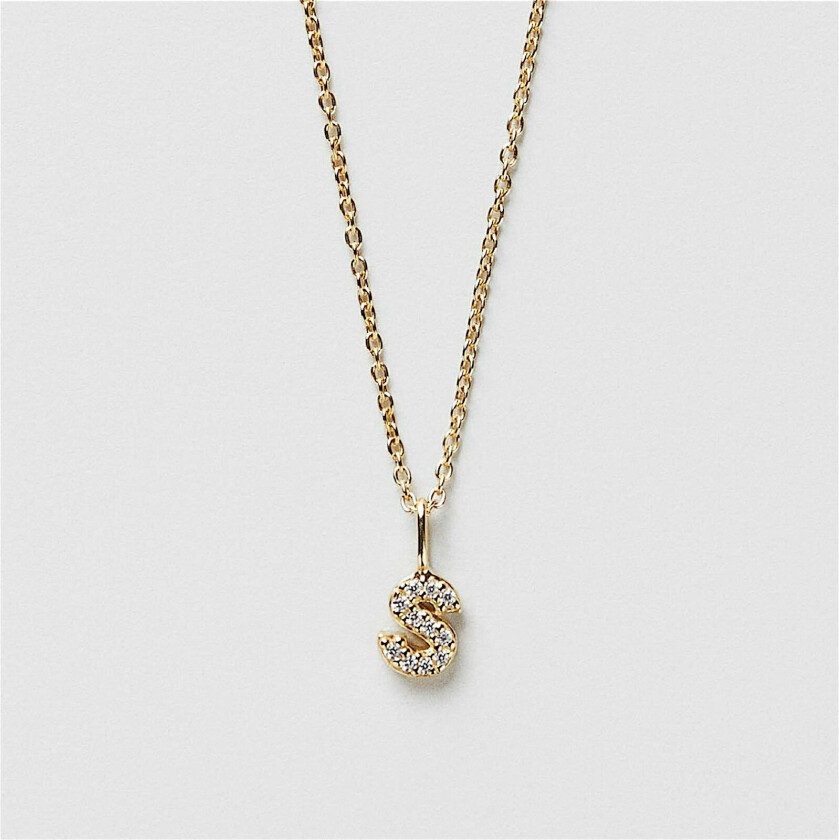 S Sparkle Bokstav Halskjede