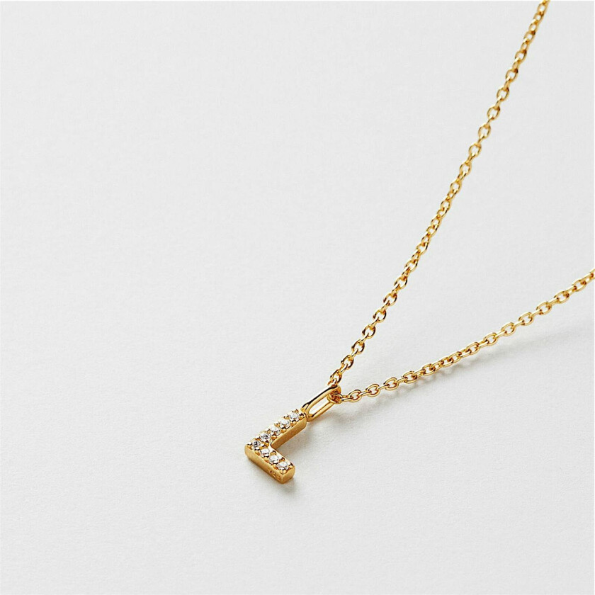 L Sparkle Bokstav Halskjede