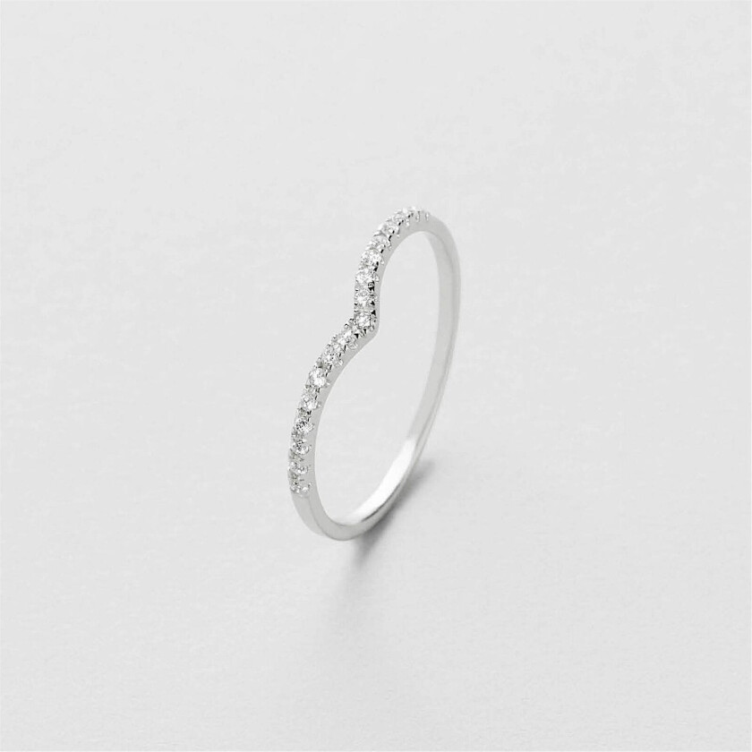Diamond Wishbone Ring