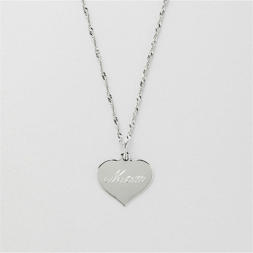 Ember Heart Halskjede Gravering
