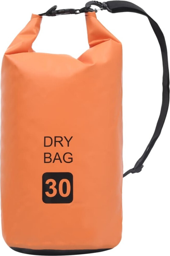 Tørrsekk oransje 30 L PVC