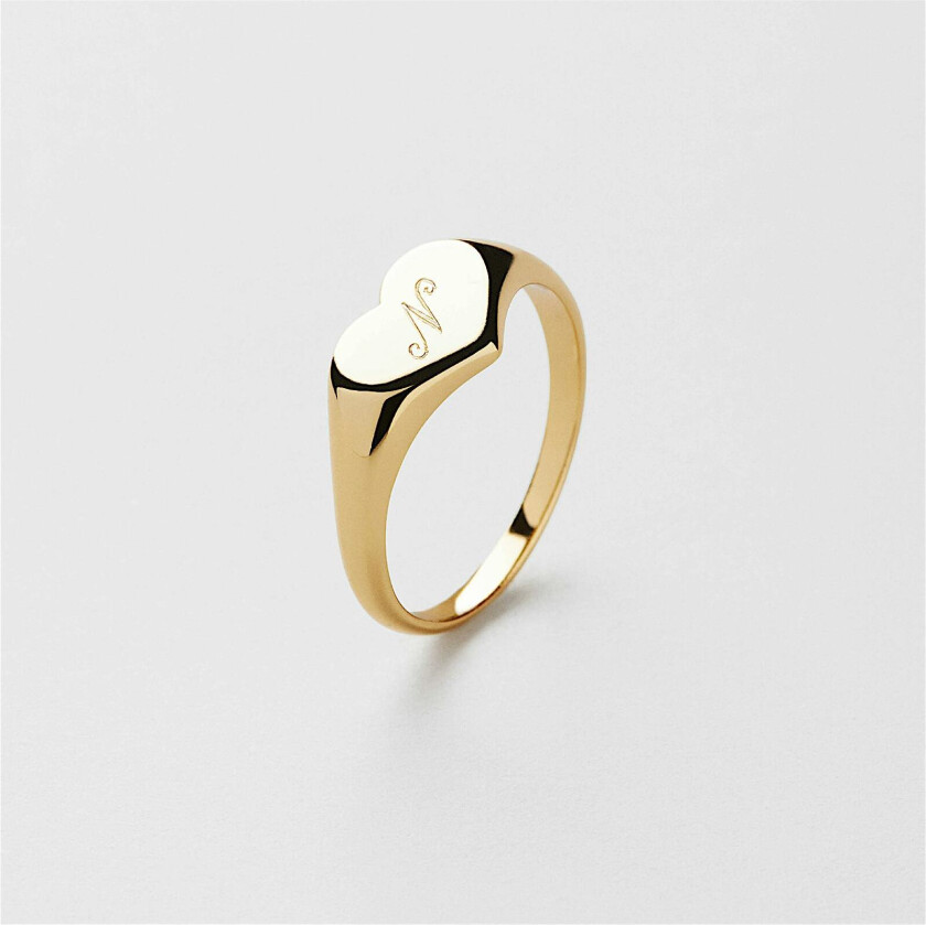Tine Heart Gravering Ring