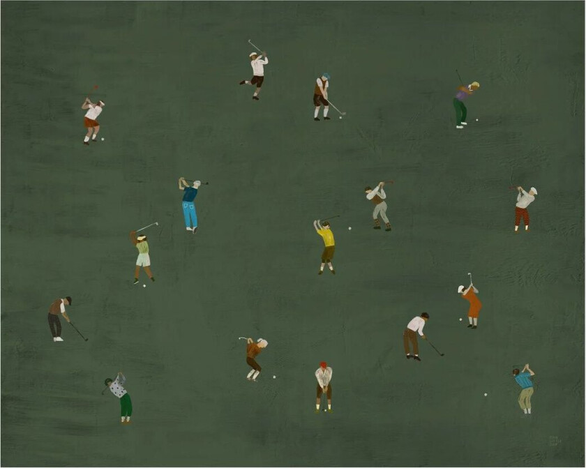 Golfers plakat 40 x 50 cm