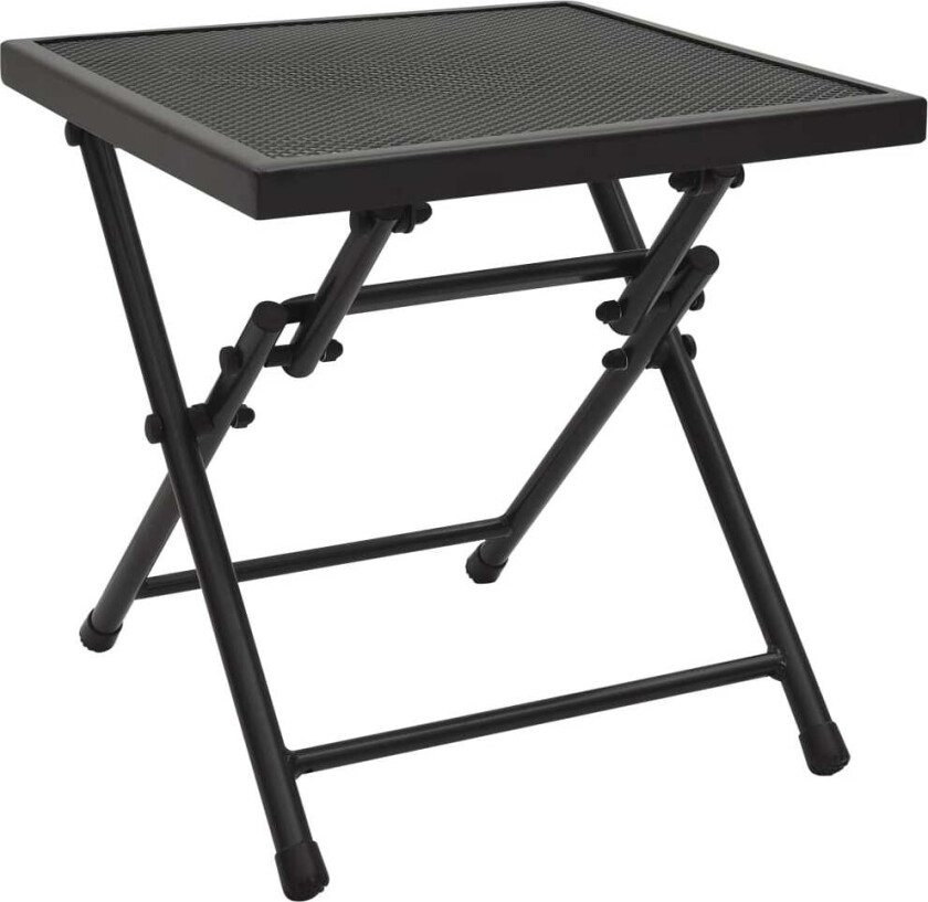 Sammenleggbart bord netting 38x38x38 cm stål antrasitt