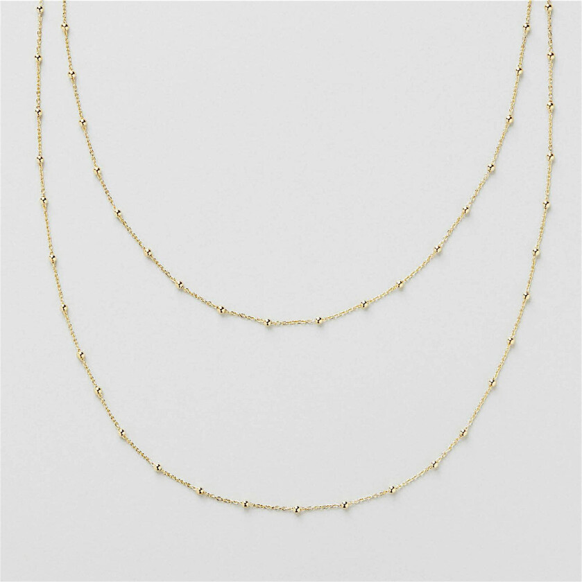 Double Dot Chain Halskjede 47 cm