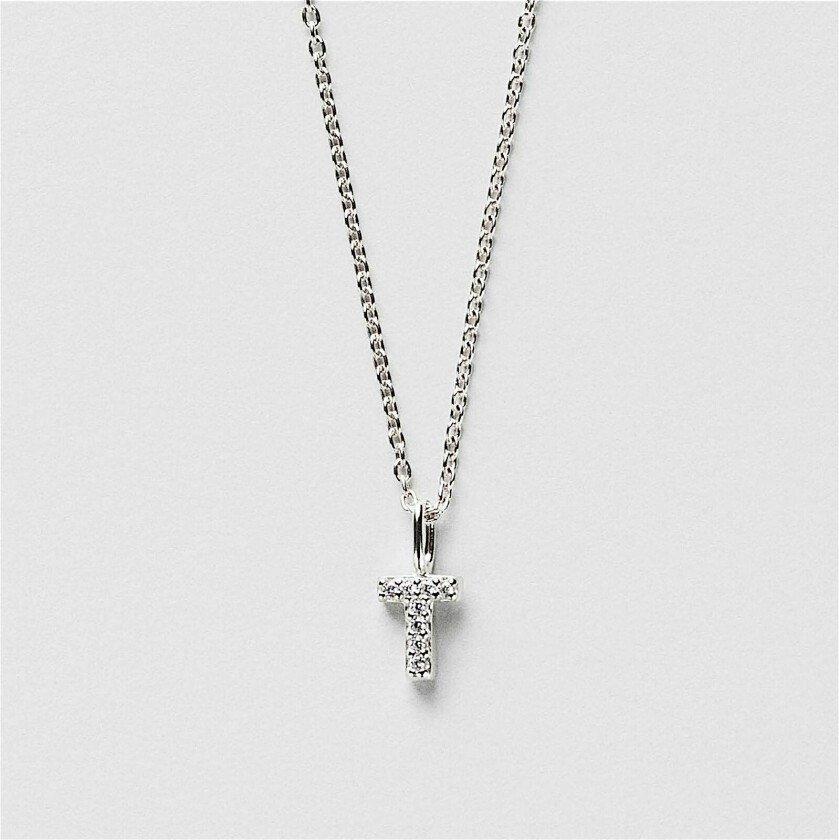 T Sparkle Letter Halskjede