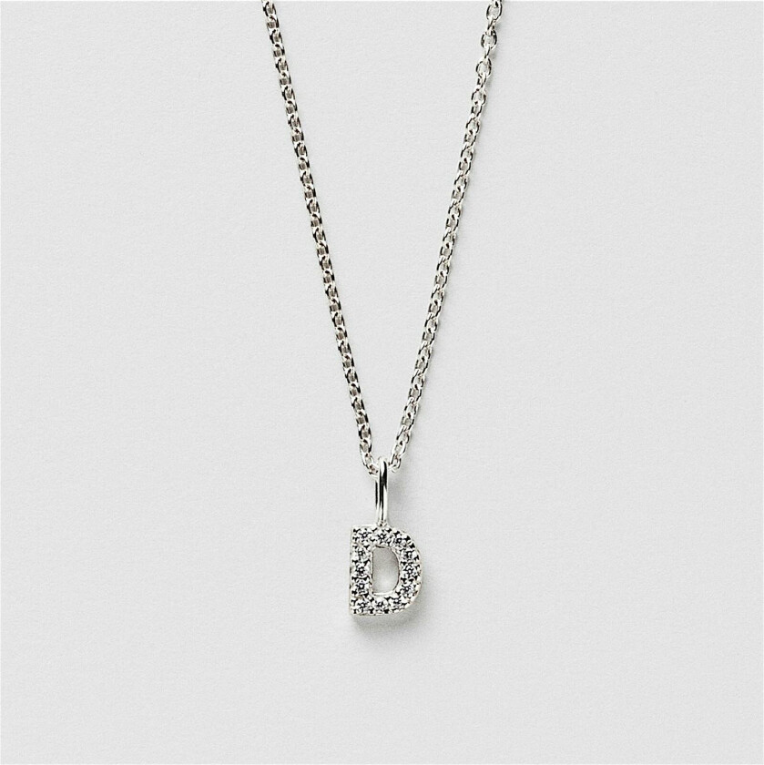 D Sparkle Letter Halskjede