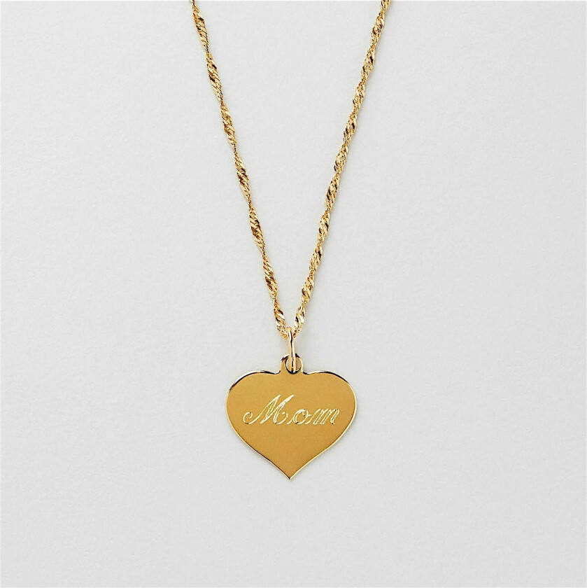 Ember Heart Halskjede Gravering