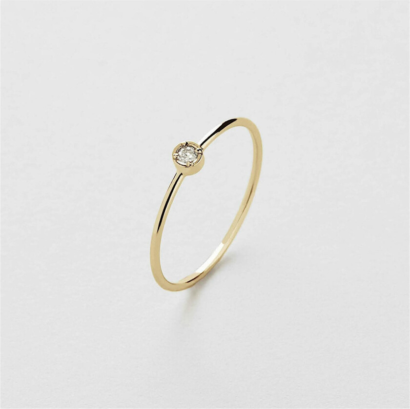 Mini Diamond Bezel Ring