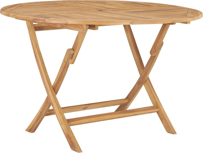 Sammenleggbart hagebord Ø 120 cm heltre teak