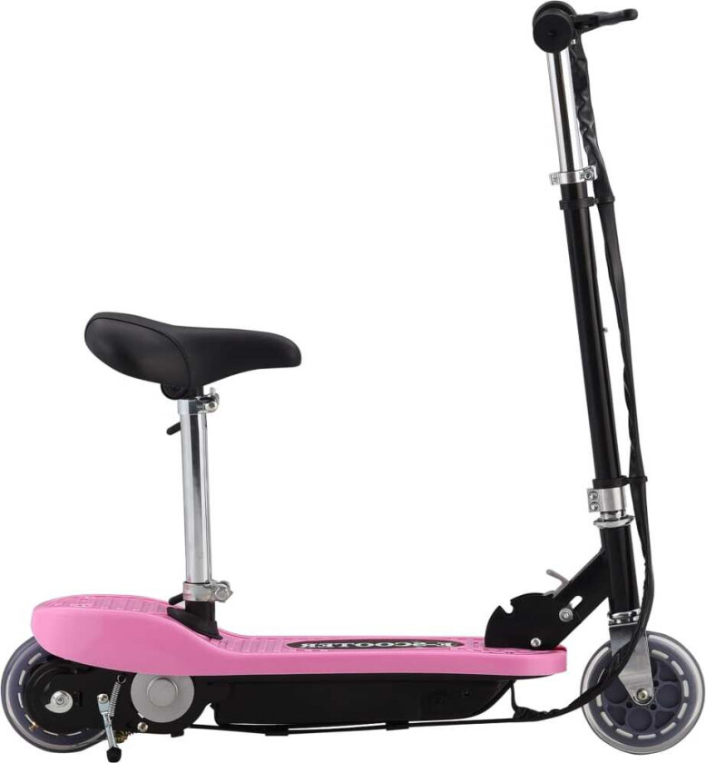 Elektrisk sparkesykkel med sete 120 W rosa