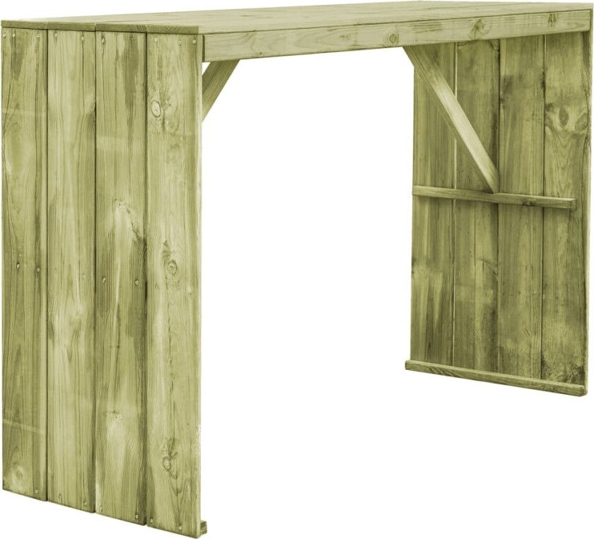 Barbord 170x60x110 cm impregnert furu